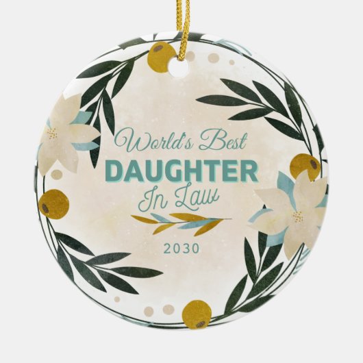 世モダン界の最高の娘 セラミックオーナメント (正面)