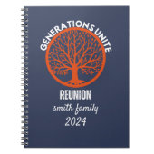世代が家族の懇親会を統一 ノートブック (正面)