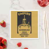 世代のWindrush黒い履歴 スタンダードランチョンナプキン (インサイチュ)