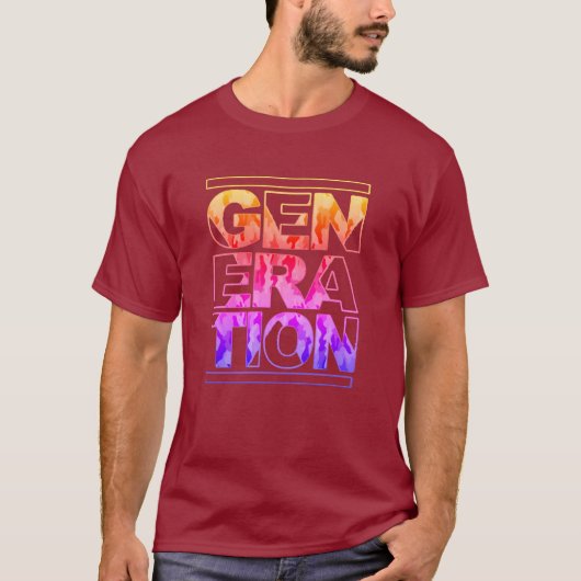 世代別X Tシャツ (正面)