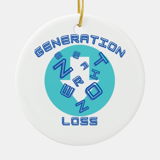 世代損失 セラミックオーナメント (正面)