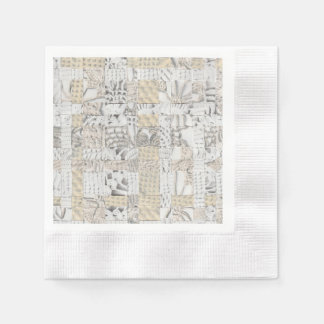 世代/白 縁ありカクテルナプキン