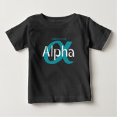 世代ALPHA 2010-2024 | ベビーTシャツ | DP7Art (正面)