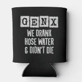 世代X世代Xホース水世代X世代おもしろいX世代 缶クーラー (裏面)