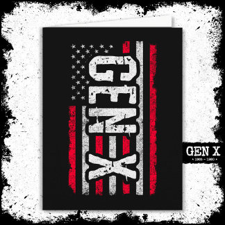 世代X世代Xerアメリカ国旗誇りを持ったX世代 カード