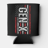 世代X世代Xerアメリカ国旗誇りを持ったX世代 缶クーラー (正面)