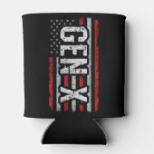 世代X世代Xerアメリカ国旗誇りを持ったX世代 缶クーラー (裏面)