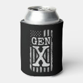 世代X世代Xerアメリカ国旗誇りを持ったX世代 缶クーラー (缶正面)
