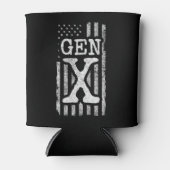 世代X世代Xerアメリカ国旗誇りを持ったX世代 缶クーラー (正面)