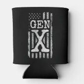 世代X世代Xerアメリカ国旗誇りを持ったX世代 缶クーラー (裏面)