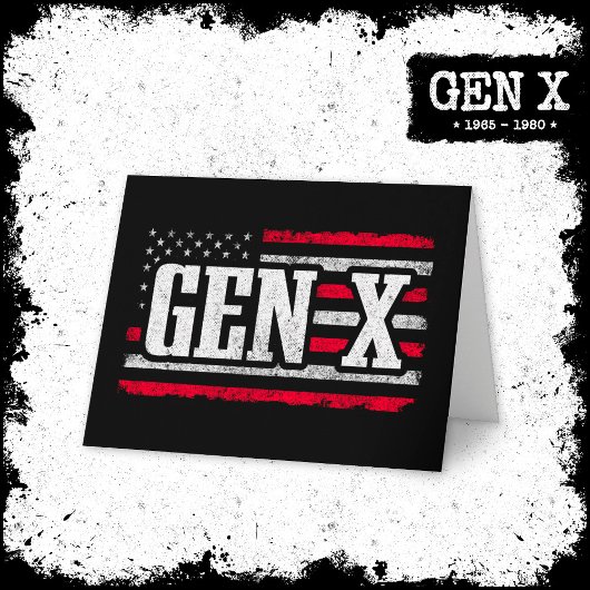 世代X世代Xerアメリカ誇りを持った国旗X世代 カード