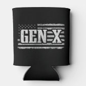 世代X世代Xerアメリカ誇りを持った国旗X世代 缶クーラー (裏面)