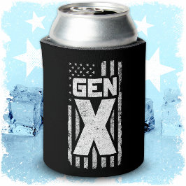 世代X世代Xerアメリカ誇りを持った国旗X世代 缶クーラー