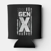 世代X世代Xerアメリカ誇りを持った国旗X世代 缶クーラー (裏面)