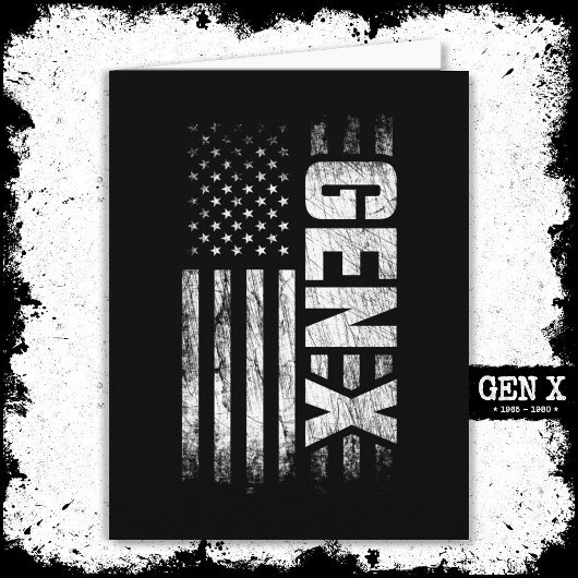 世代X世代Xer世代Xアメリカ国旗X世代 カード