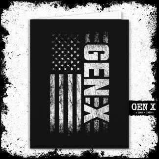 世代X世代Xer世代Xアメリカ国旗X世代 カード