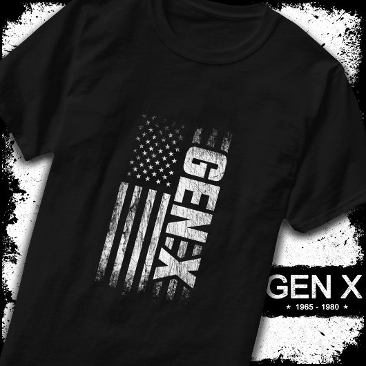 世代X世代Xer世代Xアメリカ国旗X世代 Tシャツ
