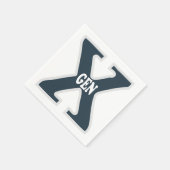 世代X スタンダードカクテルナプキン (角)