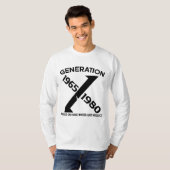 世代X: 1965-1980 Tシャツ (正面フル)
