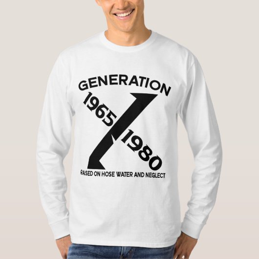 世代X: 1965-1980 Tシャツ (正面)