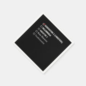 世代Zミレニアル世代X世代のブーマーギフト スタンダードカクテルナプキン (角)