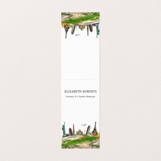 世俗旅行代理店の名刺 名刺 (外部フラット)