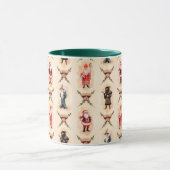 世俗的なサンタ マグカップ (中央)