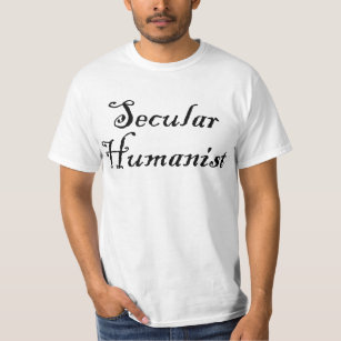世俗的なヒューマニストの人のワイシャツ Tシャツ
