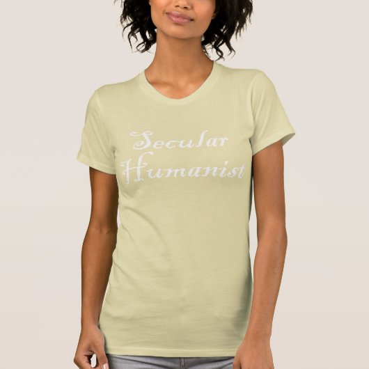 世俗的なヒューマニストの女性のワイシャツ Tシャツ (正面)