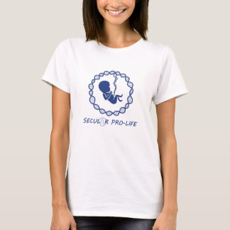 世俗的なプロライフ・ロゴ Tシャツ