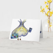 世俗的にんにく空白のく、グリーティングカード カード (黄色い花)