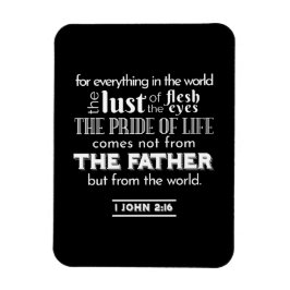 世俗的誘惑 – 1ヨハネ2:16聖書の聖句 マグネット