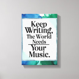 世保界は君の音楽を必要としている キャンバスプリント