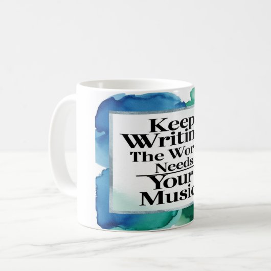 世保界は君の音楽を必要としている コーヒーマグカップ (正面左)