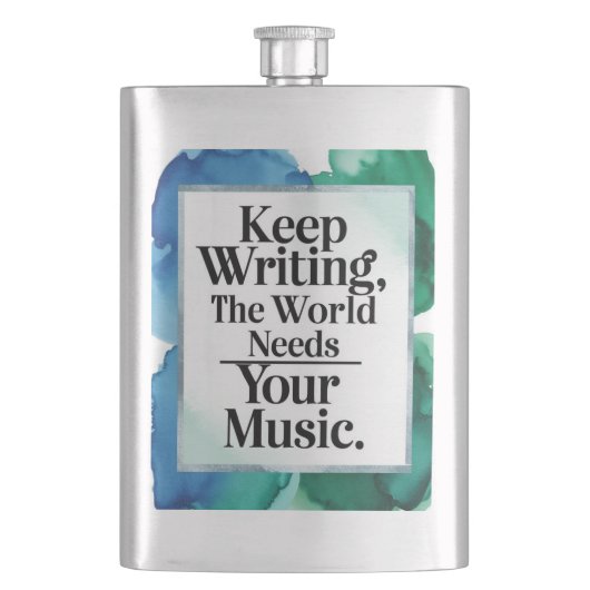 世保界を抜くにはあなたの音楽が必要 フラスク (正面)