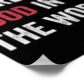 世信じ界に善ありやる気を起こさせる ポスター (角)