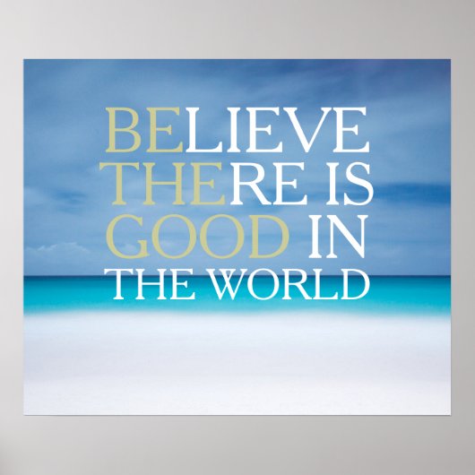 世信じ界に善あり感動的 ポスター (正面)