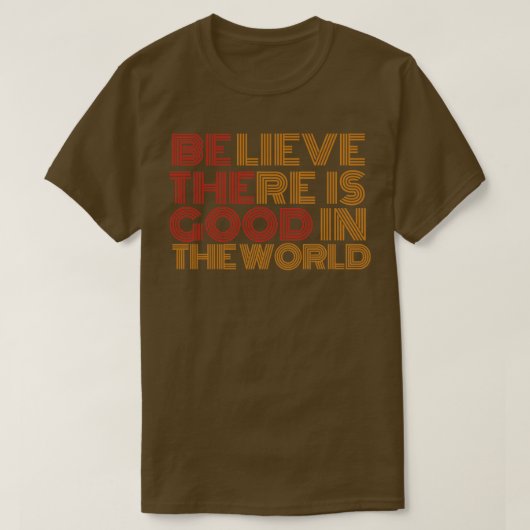 世信じ界に善あり Tシャツ (デザイン正面)