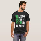 世信じ界の引用文だやる気を起こさせる Tシャツ (正面フル)