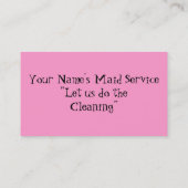 世帯サービス 名刺 (裏面)