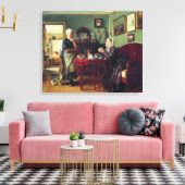 世帯会話(Konstantin Makovsky著) キャンバスプリント (インサイチュ (リビング))