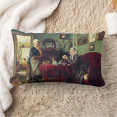 世帯会話（Konstantin Makovsky著） ランバークッション (ブランケット)