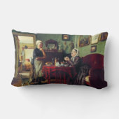 世帯会話（Konstantin Makovsky著） ランバークッション (裏面)