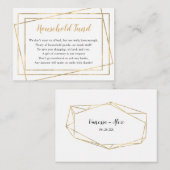 世帯基金ブライダルシャワー結婚又は エンクロージャーカード (正面/裏面)