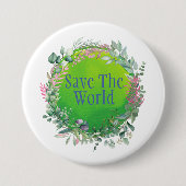 世救界保護界 缶バッジ (正面)