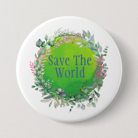 世救界保護界 缶バッジ (正面)