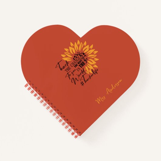 世教え界で見たい変化 ノートブック (正面)