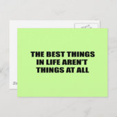 世最高のの中は事物でない ポストカード (正面/裏面)