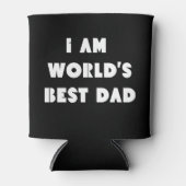 世最高の界おもしろいパパ父の日ミニマル 缶クーラー (正面)