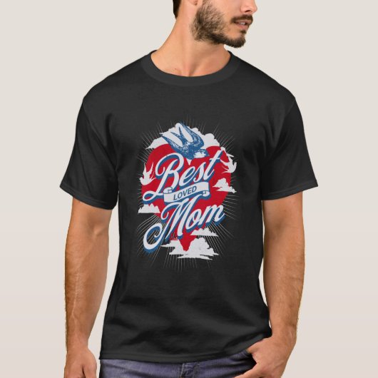 世最高の界で愛された母の日 Tシャツ (正面)